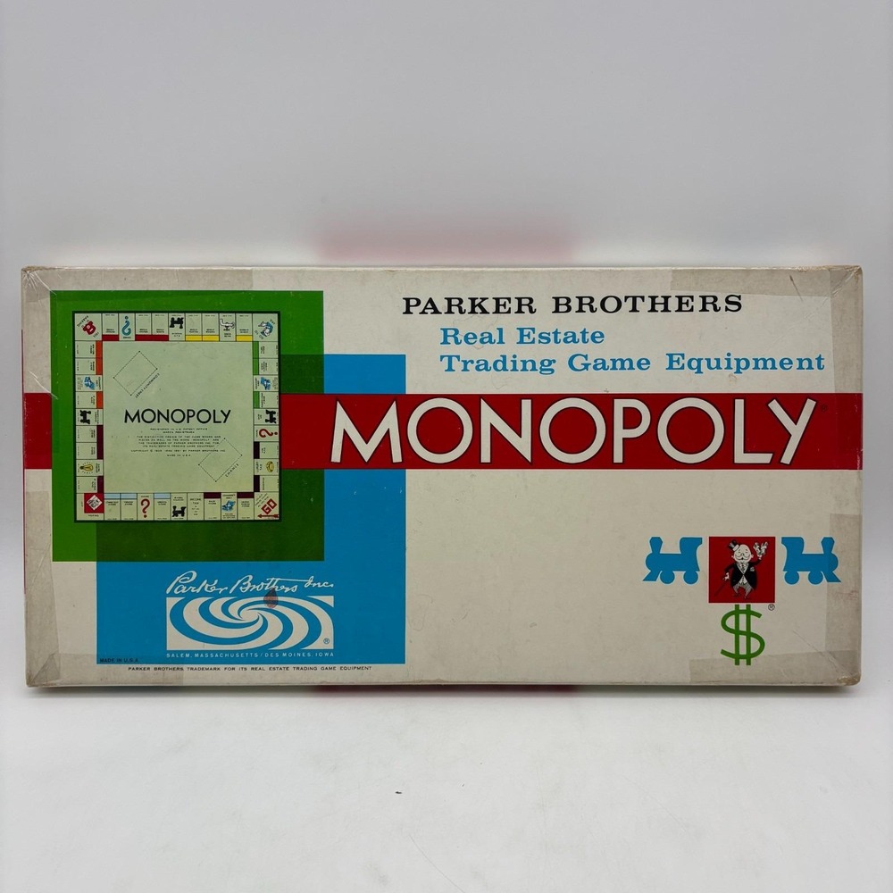 VINTAGE Monopoly 1961 COMPLETE Parker Brothers Classic 60s